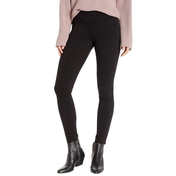 NWOT BlankNYC The Mercer Ponte Knit Skinny Pants 30 Caviar - Picture 2 of 10